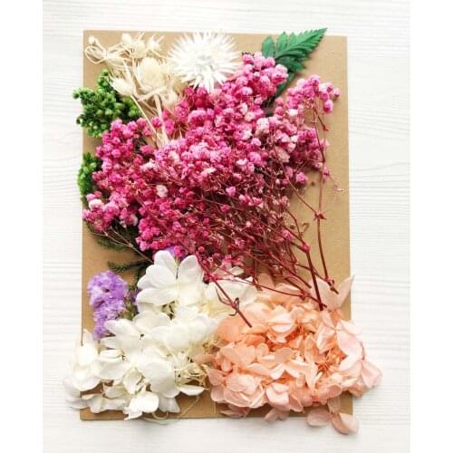Embossing Immortal Flower Dry Flower Picture Frame Material Package DIY Flower Material Aromatherapy Candle Christmas Gift