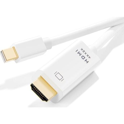 Mini DisplayPort to HDMI Adapter Male Mini DP Cable Thunderbolt 2 HDMI Converter 4K for MacBook Air 13 Surface Pro 4 Thunderbolt