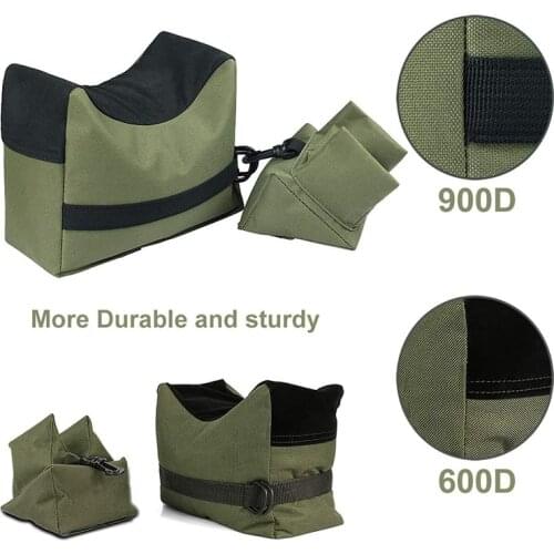 MULTI-USE 900D Front & Rear Rifle Air Gun Bench Rest Bag Hunting Air Gun Target Shooting Steady Platform