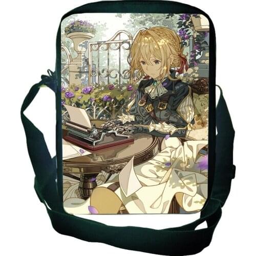 Trendy Violet Evergarden Shopping Bags Bookbag Girls Shoulder Bags Bolsas Feminina Daily Crossbody Bag Ladies Wallet Handbags