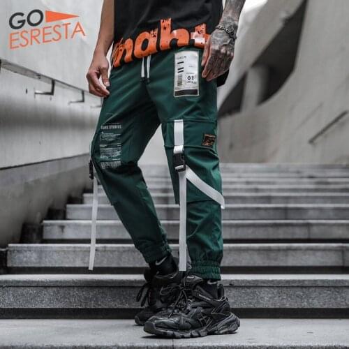 Fashion Loose Casual Cargo Pants Men Vintage Hip Hop Japanese Streetwear Harem Trousers Joggers Sweatpants Man Clothing Summer