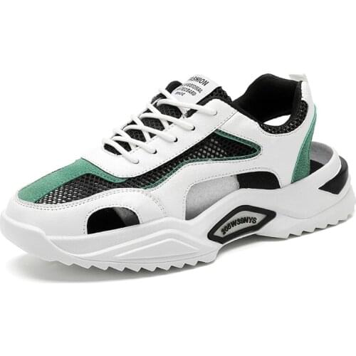 Men Beach Sandals Summer Outdoor Non-slip Breathable Mesh Beach Shoes Casual Shoes Mens Fashion Sandalias De Mujer Plus Size