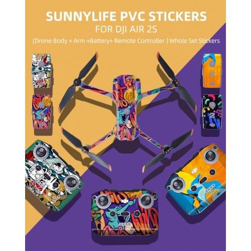 New Waterproof PVC Stickers Drone Body Skin Protective Arm Remote Control for Mavic AIR 2S Sticker Protector Accessories