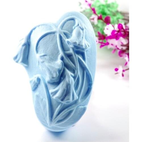 Free shipping natural flower shaped handmade silicone soap mold,silicone cake mould,decorative silicone mold