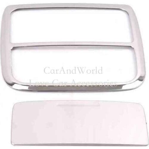 Stainless Steel For Honda CR-V CRV 2012-2016 Front Read Light Frame Panel Trims Interior Glasses Case Lamp Cover Car Accessories
