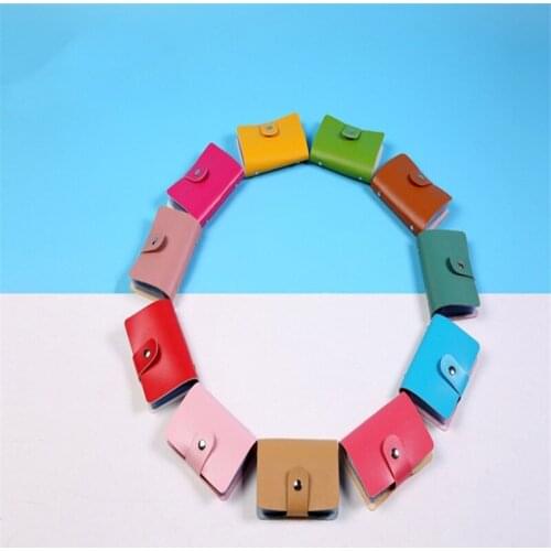 New Style PU Leather 24 ID Card Holders Bank Card Business Credit Card Multi-functional Cover Wallet Bags 3020