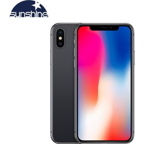 Apple Original iPhone X Face ID iOS A11 Chip Hexa Core 64GB/256GB Rom 3GB Ram 5.8inches Display 12MP 4G LTE Mobile Phone