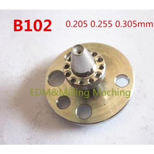 Wire EDM Machine B102 632989/90/91000 Diamond Guide nozzle 0.205 0.255 0.305mm For BROTHER Machine HS-3100.3600.50A AWT Service