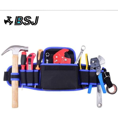 Electricians Adjustable Waist Pocket Belt Tool Bag Pouch Hammers Pliers Screwdriver Holder Storage Hand Repair Tool Organizer