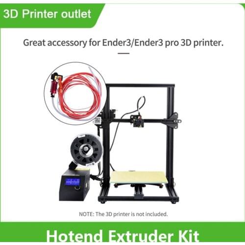 MK8 Assembled Extruder Hotend Kit with Aluminum Heating Block 0.4mm Nozzle Heater Wire Thermistor PTFE Tube Pneumatic Connector