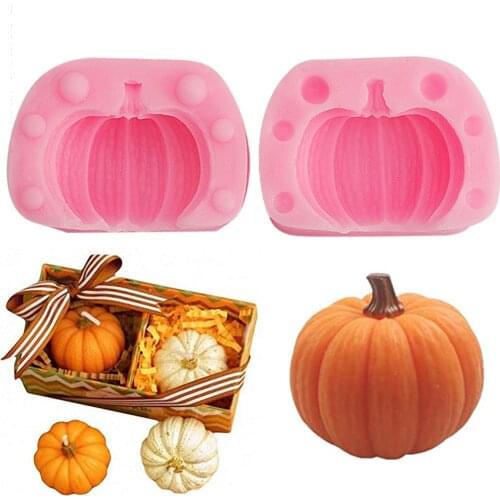 Halloween pumpkin Silicone Mold Fondant Molds DIY Cake Decorating Tools Candy Chocolate Gumpaste Mould Cupcake Baking Resin
