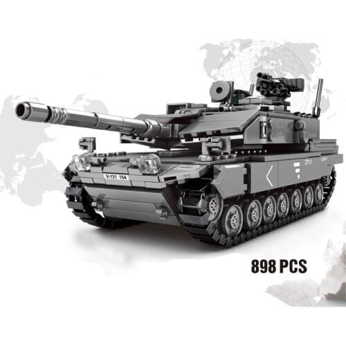 Military series Germany WW2 army Leopard 2A7 Main Battle Tank soldier SWAT DIY Building Blocks Bricks Toys Gifts