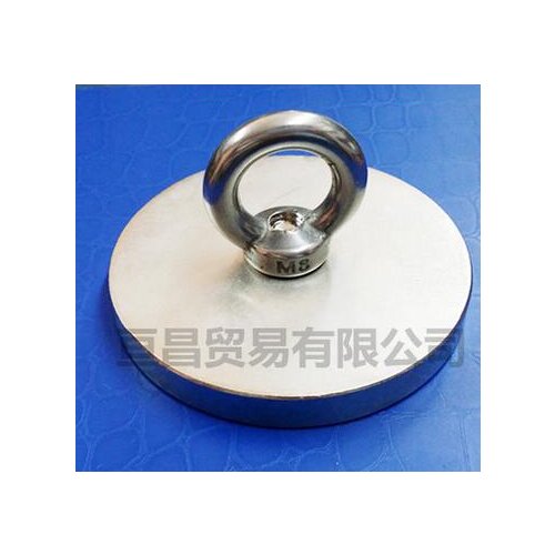 Pulling Lifting Magnet Dia 80mm Holder Magnetic Pot w/. ring Strong Neodymium Permanent deep sea salvage magnet D80*10-10mm