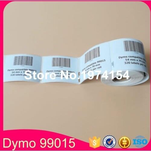 12 x Rolls dymo compatible labels 99015(Dymo 99015) dymo 9015 size:54 x70mm 320 Labels Per Roll