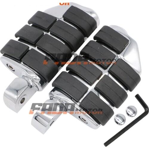 Rear Foot Pegs Footrest for Yamaha Stryker 11-18 V-Max 85-08 Road Wild Star XV1600 1700 Midnight Silverado 96-14 (098)