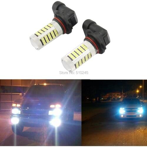 10x Car led fog lamp H4 H7 H8 H11 9005 9006 HB3 HB4 63 leds smd 2835 63smd led light bulb lamp WHITE Free shipping