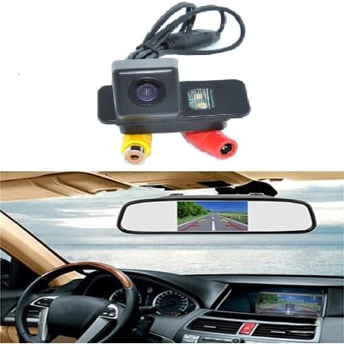 4.3"LCD Car Reversing camera fit fot Fiesta 2012 Fox hatchback 2009-2011 Special car integration rear view parking system 7"LCD