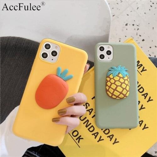 Cute Matte 3D Fruit Pineapple Case for Oneplus 5 5T 6 6T One Plus 7 7T 8 9 Pro 3 3T Nord lovely Carrot Soft Cover