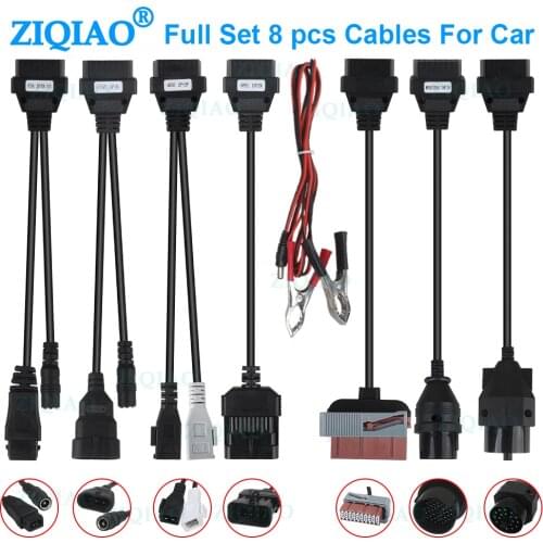 Car Truck OBD OBD2 Diagnostic Scanner for BMW Opel Car Connect Extension Cable Adapter 8 Pcs