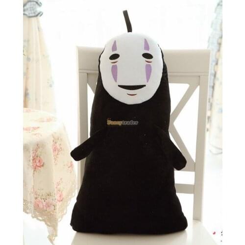 Fancytrader 24'' / 60cm Spirited Away Big Plush Stuffed No-Face Faceless Doll Toy, Great Girg For Kds, Free Shipping FT50237