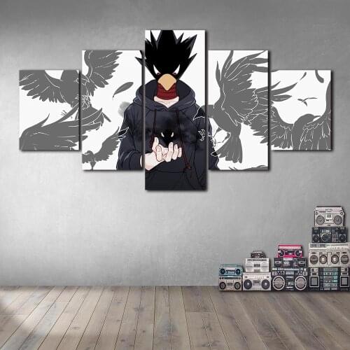 My Hero Academia Tokoyami Jacket Canvas Paintings Wall Art Posters and Prints Nordic Decorative Picture for Living Room No Frame