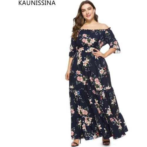 Летние платья с открытыми плечами KAUNISSINA China At AliExpress