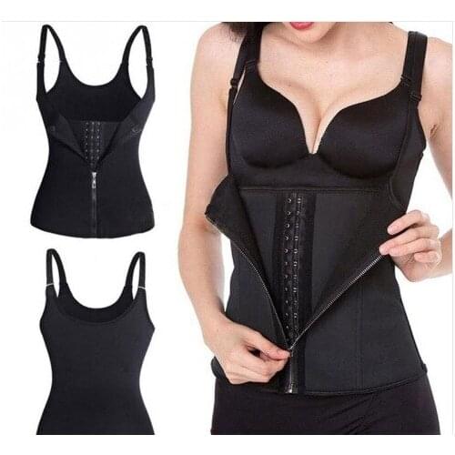 Waist Zipper Corset Three-Breasted Adjustable Sexy Corset