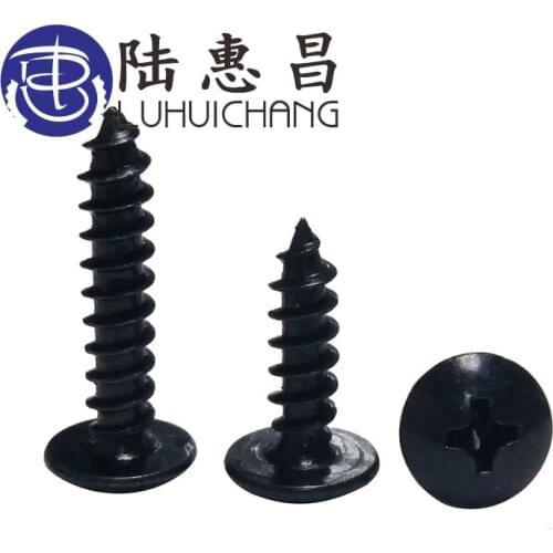 Luchang Free Shipping 500PCS M3 M3.5 Wood Truss Screw with Black Oxide and Wax Self-tapping Screws
