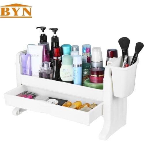 Multifunctional Desktop Kitchen Storage Rack Shelf Home Desk Sort Management Plastic Storage Shelving Organization BYN DQ1504