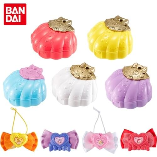 Bandai Genuine Gashapon Magical DoReMi Shell Makeup Box and Comb Series Anime Action Figures Collections Model Toys for Kids