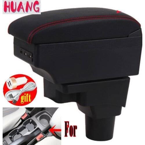 Armrest box For Chevrolet Sonic/Aveo 2012-2018 Center Centre Console Storage Box USB Charging ashtray with