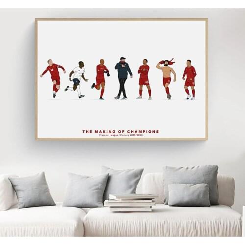 Nordic Football Club Sport Star Winner Retro Posters Print Soccer Player Canvas Painting Wall Art Picture Living Room Decoration