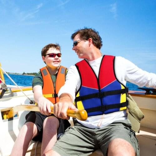 Adult/Children Life Jacket Vest Swimwear Life Vests Jackets For Water Sports Man Jacket Swimming Boating Drifting Jacket