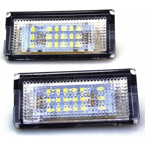 2 pieces Led License Plate Light Led Canbus Auto Tail Light White LED Bulbs For BMW 3er E46 4D 1998-2003 Car Accessories