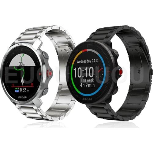 Titanium Strap Wristband For POLAR VANTAGE M2 M / POLARGRITX GRIT X Watch Band Watchband Metal Stainless steel clasp Bracelet