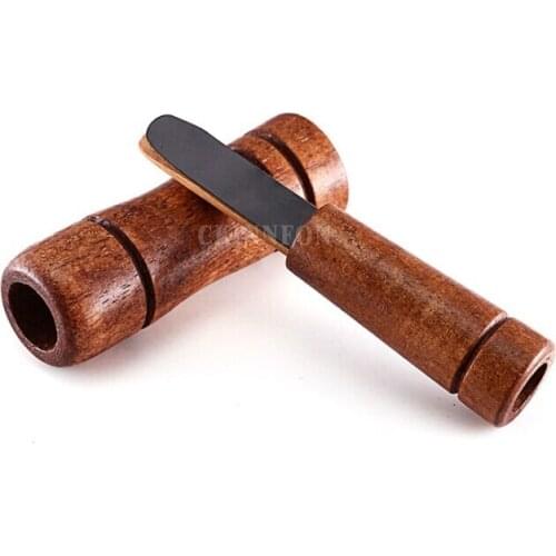 50Pcs/Lot Outdoor Whistle Wooden Hunting Decoy Hunter Brown Oak Wood Blowing Duck Caller