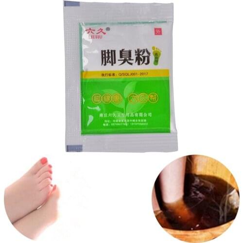 10 Bags Foot Bath Powder Anti Beriberi Feet Care Athletes Foot, Foot Odor, Sweat, Itching, Peeling, Beriberi, Tinea Pedis