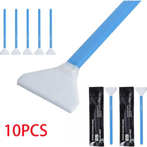 10Pcs/Kit Swab For DSLR Camera APS-C Sensor Cleaning sensor&phone screen&optical lens&computer monitor Cleaning Swabs 12.1cm