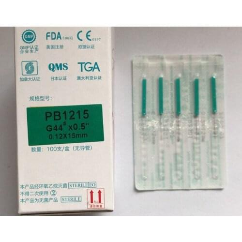 500pcs eacu plastic tube handle disposbale acupuncture needles Gasification needle 0.12*15/0.14*15mm/0.12*25mm/0.12*40mm