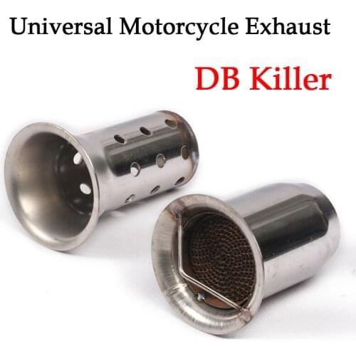 60mm Stainless Steel Universal Motorcycle Exhaust Muffler DB Killer Silencer Noise Sound For YAMAHA HONDA Yoshimura