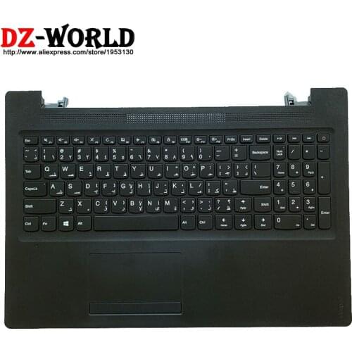 Arabic Keyboard With Touchpad Shell C Cover Palmrest Upper Case for Lenovo Ideapad 110-15 ACL IBR AST Laptop 5CB0L46265