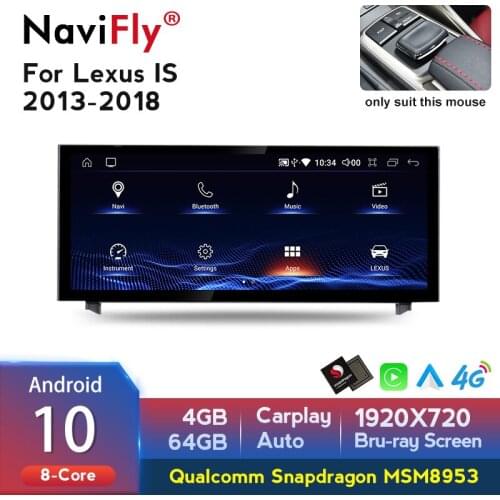 4G RAM Android 10.0 Car DVD Audio GPS Navigation For Lexus IS300 IS350 IS250 IS200T IS F 300 350 200t RC Multimedia BT Head Unit