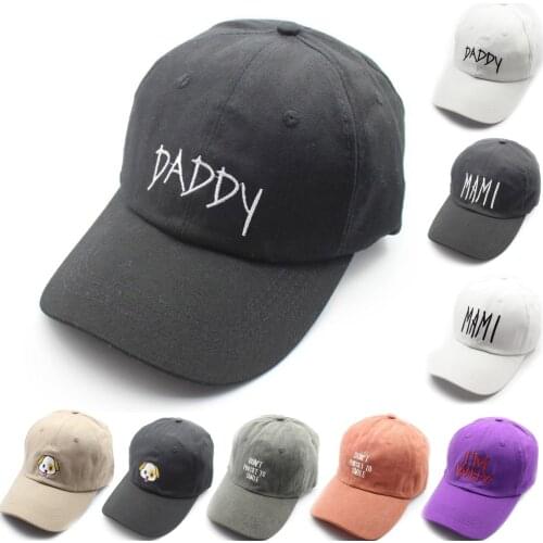 Men Women Snapback Baseball Cap Daddy MAMI Cute Dog Caps Casquette Dad Hat Boy Kpop Hip Hop trucker Caps Casual Streetwear Hats