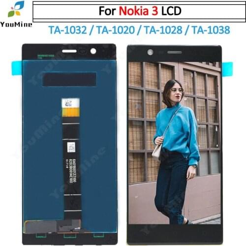 For Nokia 3 Nokia N 3 LCD Display Touch Screen Digitizer Assembly Repair Replacement + tools For Nokia3 N3 TA-1032 LCD