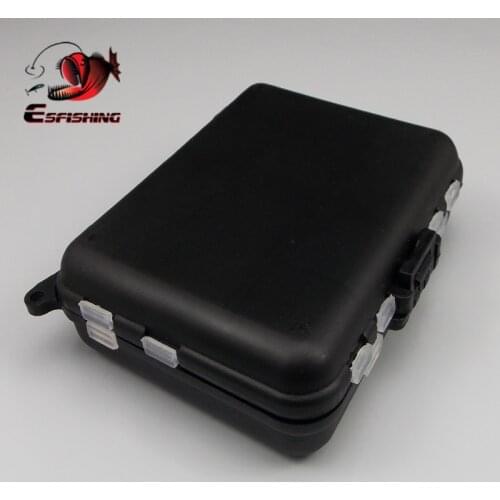 ESFISHING Mini Fishing Tackle Boxes Hook Storage Case Box Compartments Fish Lures Plastic Storage Holder Fishing Accessories