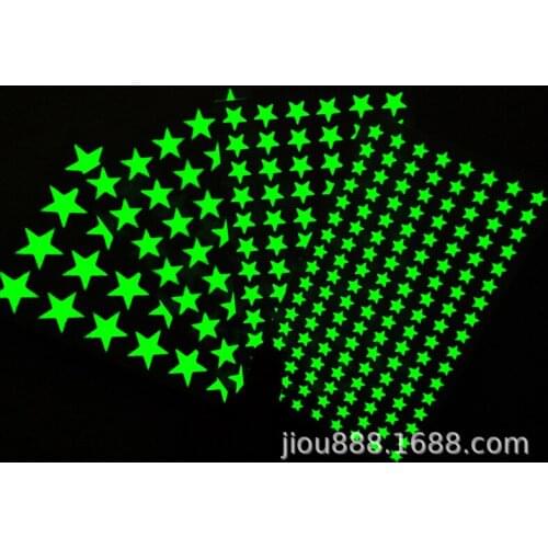 Fluorescent That Glow Sticker Stickers for Home Wall Shine In The Darkness on Ceiling Dark Room Bedroom Decoration Glowing Stars
