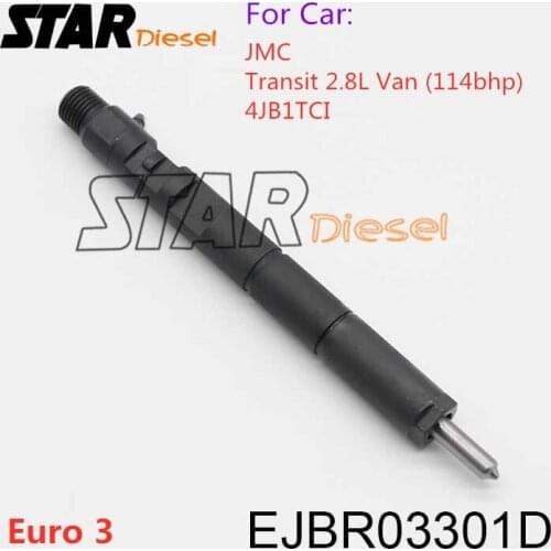 STAR Diesel Euro 3 Common Rail Injector EJBR03301D EJB R03301D Spare Parts for JMC Transit 2.8L Van (114bhp) 4JB1TCI
