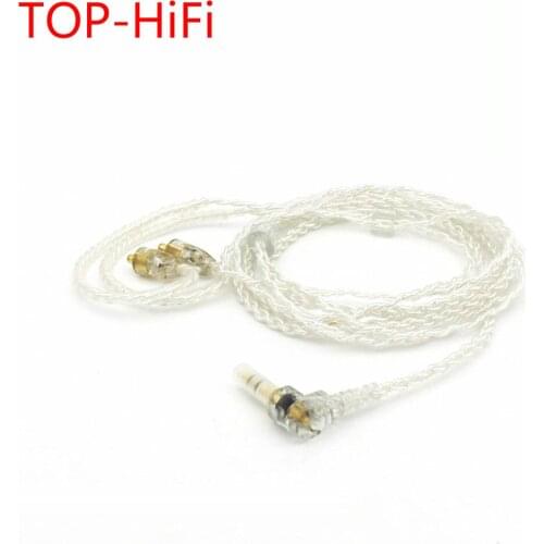 TOP-HiFi DIY 4 Core 1.2M MMCX Cable Earphone Upgrade Cable for SE846 SE535 SE315 SE215 UE900