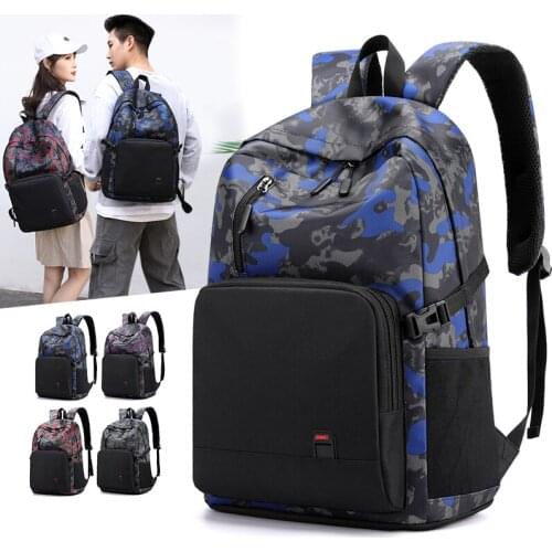 Camouflage Backpack 15.6 inch Laptop Bagpack Anti theft Travel Backbag School Bags For Boy Girls Kids Book Bag Mochila Escolar