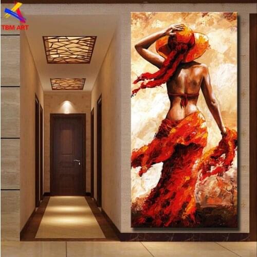 Sexy Lady Picture Large Hand painted Modern Abstract Oil Painting on Canvas for Living Room Wall Art Home Decoration Gift SL023